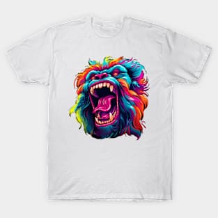 Neon Gorilla Face T-Shirt